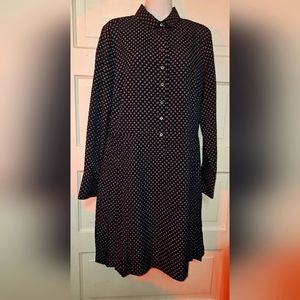 Banana Republic Blue Pleated Floral Dress